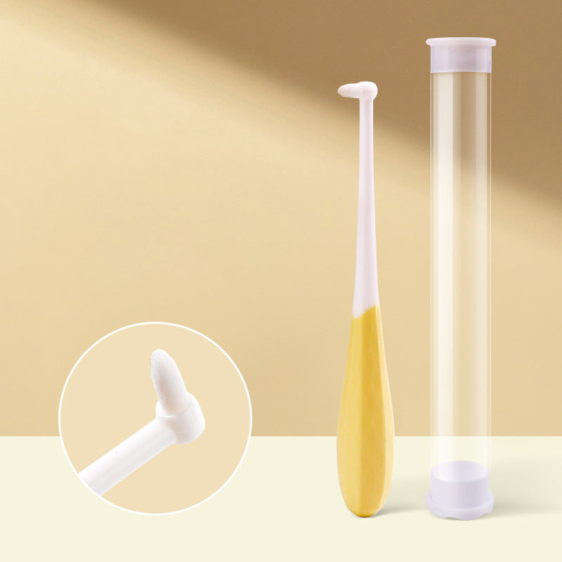 KFX-0918205 Cat and Small Dog Toothbrush with Soft Bristles and Anti-Slip Handle for Gentle Oral Care