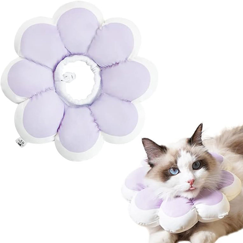 KFX-0919997 Soft Breathable Recovery Cone for Cats and Puppies - Easy-to-Clean E-Collar for Post-Surgery Care