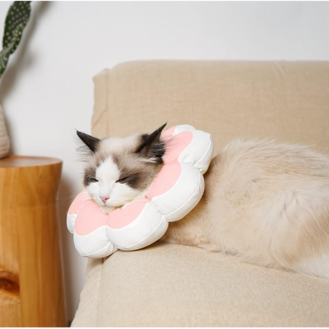 KFX-0919997 Soft Breathable Recovery Cone for Cats and Puppies - Easy-to-Clean E-Collar for Post-Surgery Care