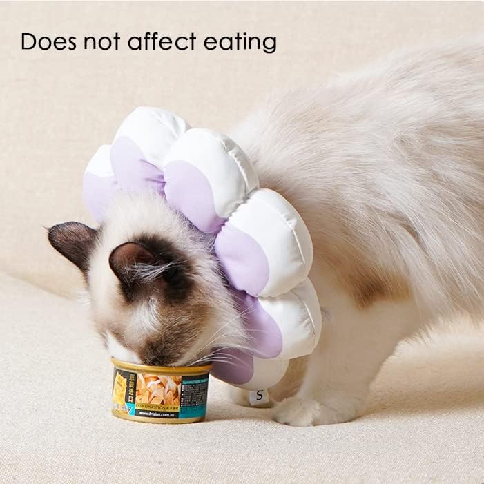 KFX-0919997 Soft Breathable Recovery Cone for Cats and Puppies - Easy-to-Clean E-Collar for Post-Surgery Care