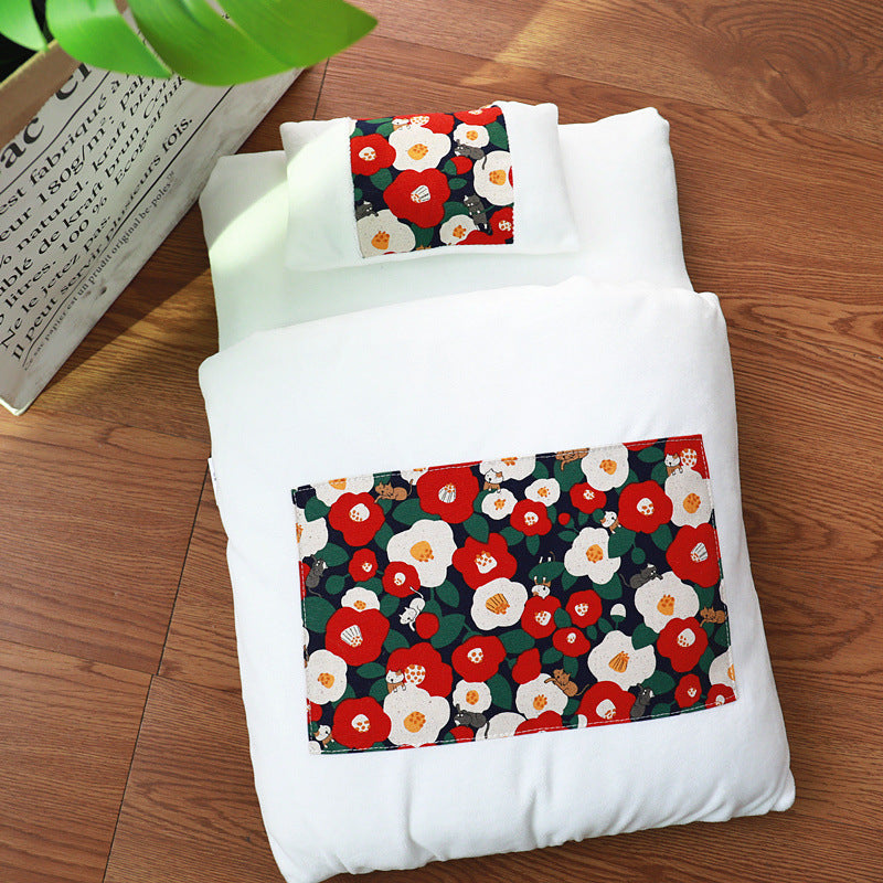 KFX-0922557 Hefeng Series Soft Cotton Cat Winter Sleeping Bag - Available in Sizes S, M, L
