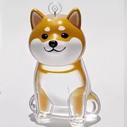 KFX-0924349 Transparent Fur Storage Box for Puppies - Decorative Keepsake Dust-Proof Ornament