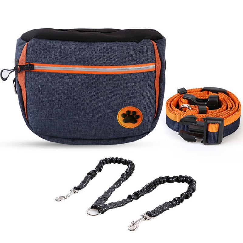 KFX-0924733 All-Purpose Outdoor Dog Training Waist Bag with Snack Compartment and Accessories