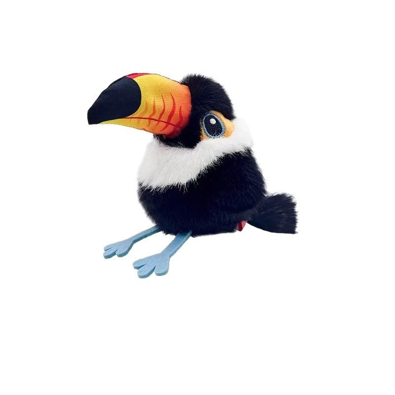 KFX-0927933 Small Plush Fat Cat Toy - Self-Hi Relieving Simulation Bird for Pets