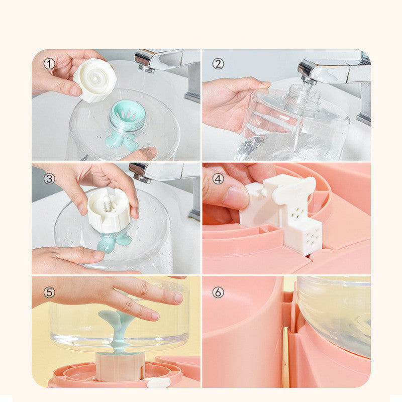 KFX-0928445 Automatic Pet Water Fountain for Dogs and Cats - Transparent Storage Tank with Filter