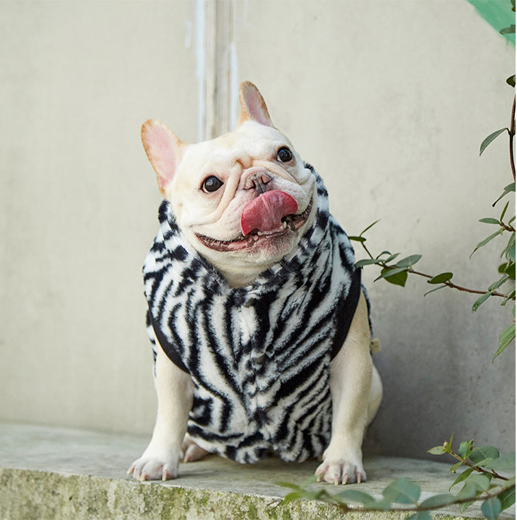 KFX-0928829 Leopard Print Plush Vest for Comfortable Autumn and Winter Wear