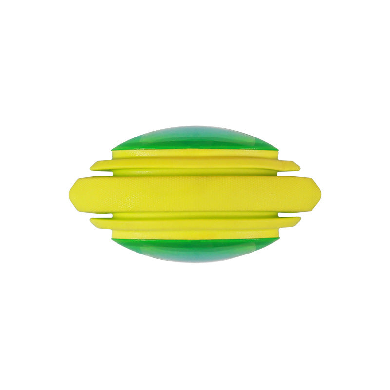 KFX-0929085 Luminous Bite-Resistant Interactive Dog Toy Set - Molar Rod, Teether Ball & Rugby