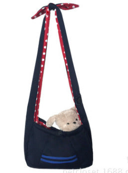 KFX-0930493 Soft Wool Pet Shoulder Bag for Small Dogs Up to 2.5kg - Solid Color Design