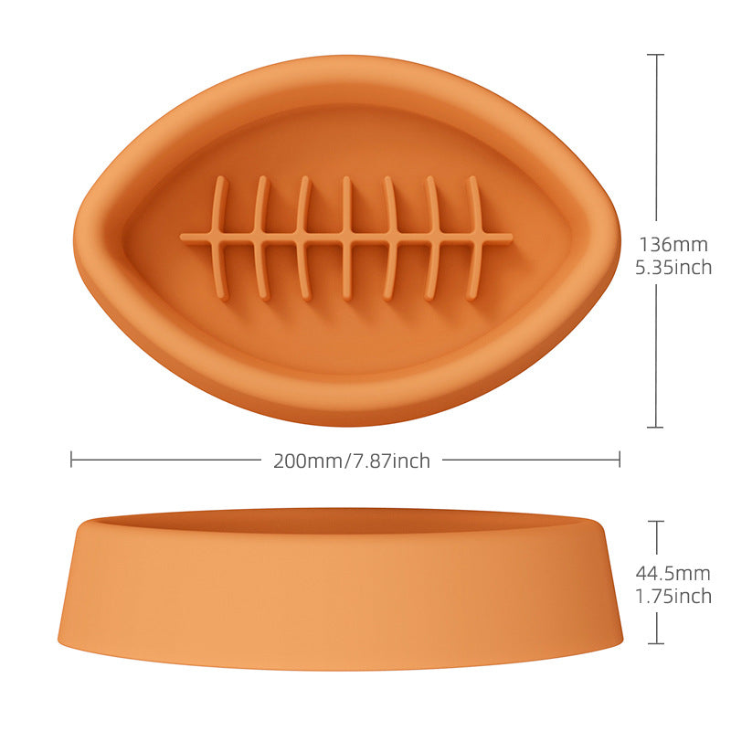 KFX-0934205 Silicone Anti-Choke Slow Feeding Bowl with Suction Cup for Pets