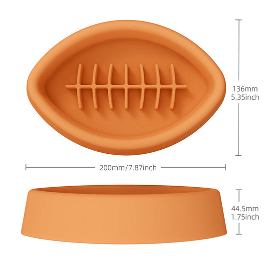 KFX-0934205 Silicone Anti-Choke Slow Feeding Bowl with Suction Cup for Pets
