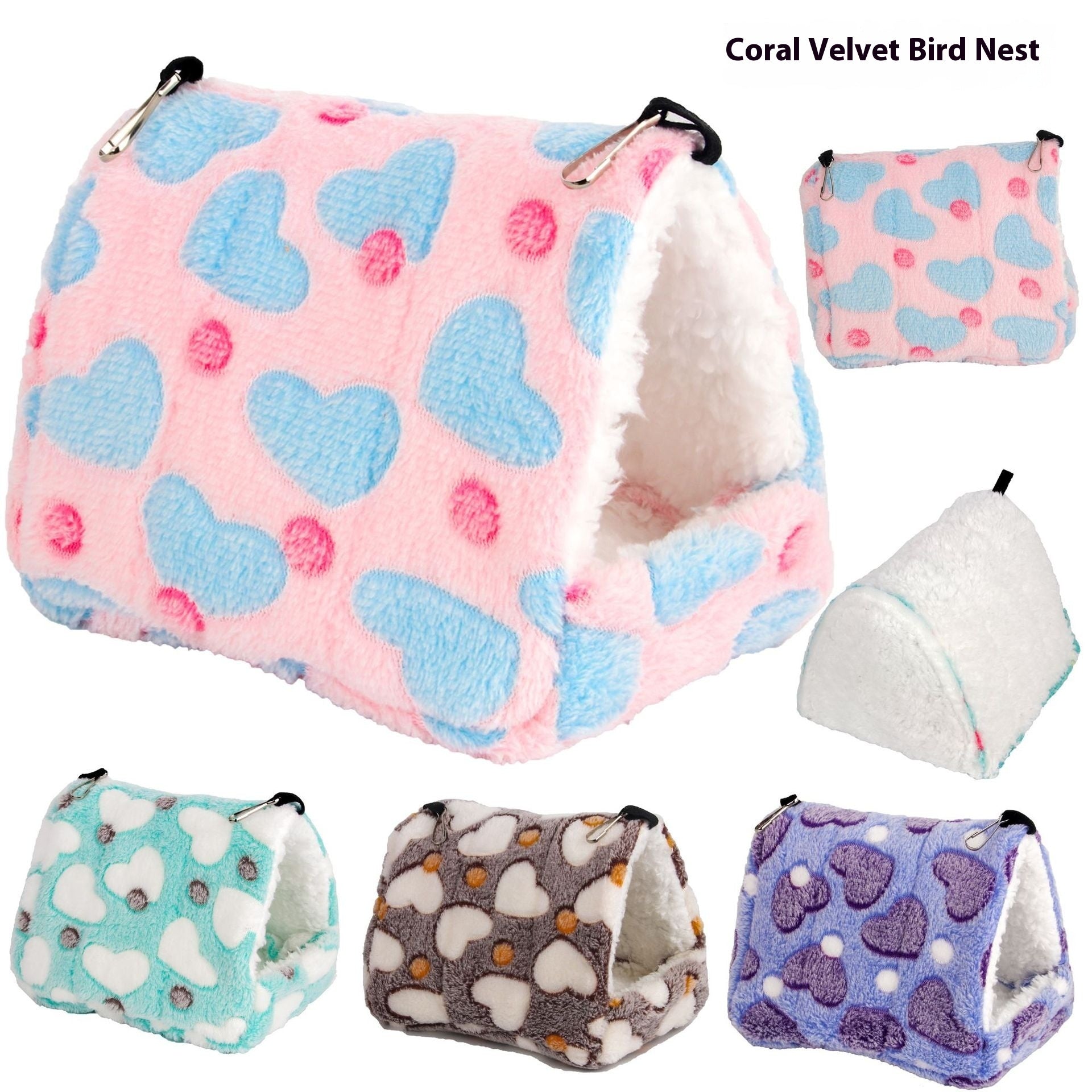 KFX-0935869 Cozy Cotton Pet Nest for Hamsters, Parrots, and Small Animals - Multiple Sizes Available