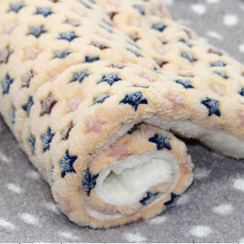 KFX-0937277 Reversible Fleece Pet Bed Mat - Soft, Washable Crate Pad for Dogs and Cats in Multiple Sizes