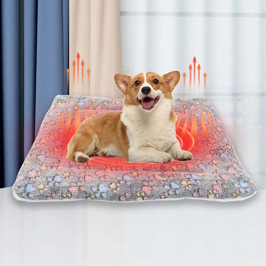 KFX-0937277 Reversible Fleece Pet Bed Mat - Soft, Washable Crate Pad for Dogs and Cats in Multiple Sizes
