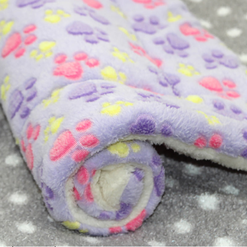 KFX-0937277 Reversible Fleece Pet Bed Mat - Soft, Washable Crate Pad for Dogs and Cats in Multiple Sizes