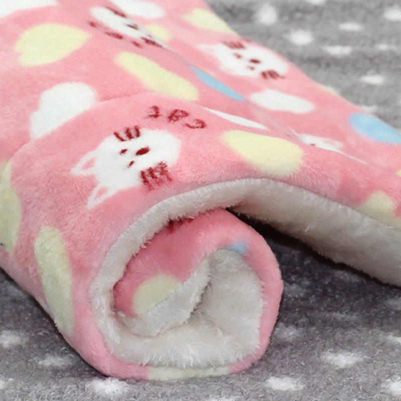 KFX-0937277 Reversible Fleece Pet Bed Mat - Soft, Washable Crate Pad for Dogs and Cats in Multiple Sizes