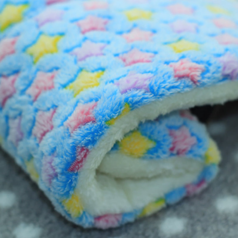 KFX-0937277 Reversible Fleece Pet Bed Mat - Soft, Washable Crate Pad for Dogs and Cats in Multiple Sizes