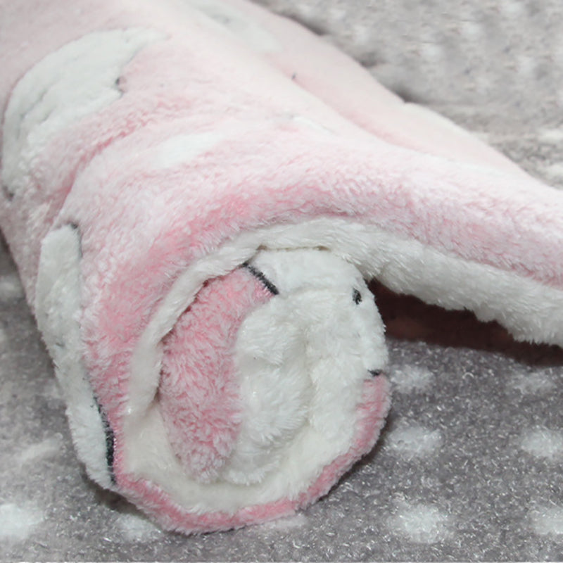 KFX-0937277 Reversible Fleece Pet Bed Mat - Soft, Washable Crate Pad for Dogs and Cats in Multiple Sizes