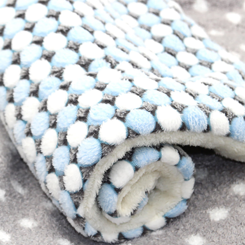 KFX-0937277 Reversible Fleece Pet Bed Mat - Soft, Washable Crate Pad for Dogs and Cats in Multiple Sizes