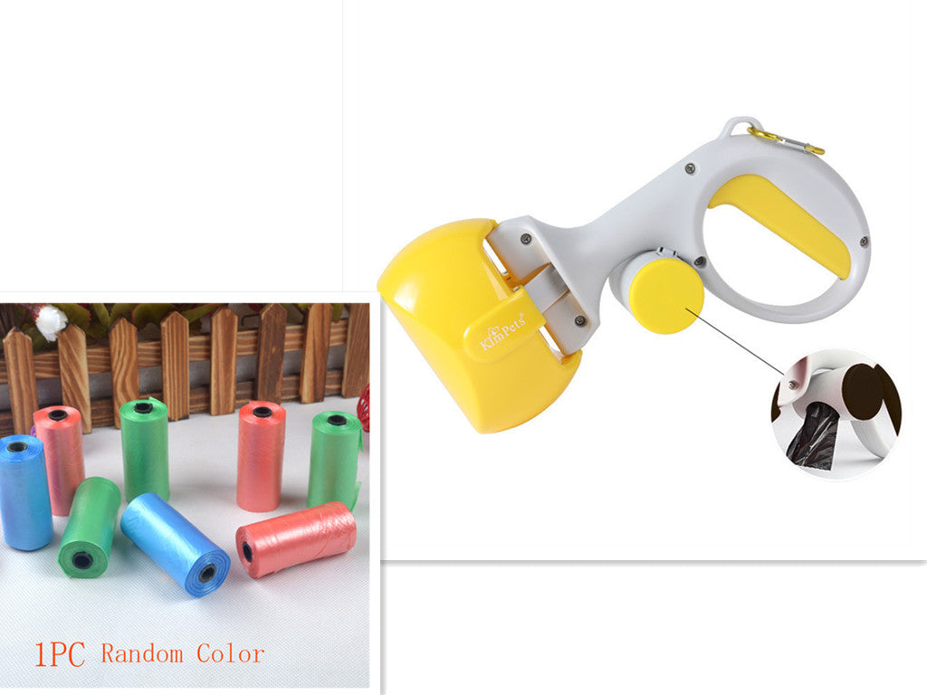 KFX-0937789 Automatic Portable Dog Pooper Scooper with Plastic Bag for Easy Cleanup
