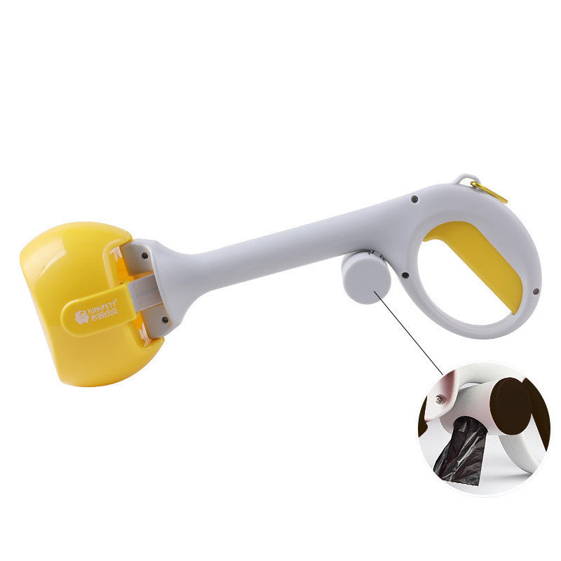 KFX-0937789 Automatic Portable Dog Pooper Scooper with Plastic Bag for Easy Cleanup