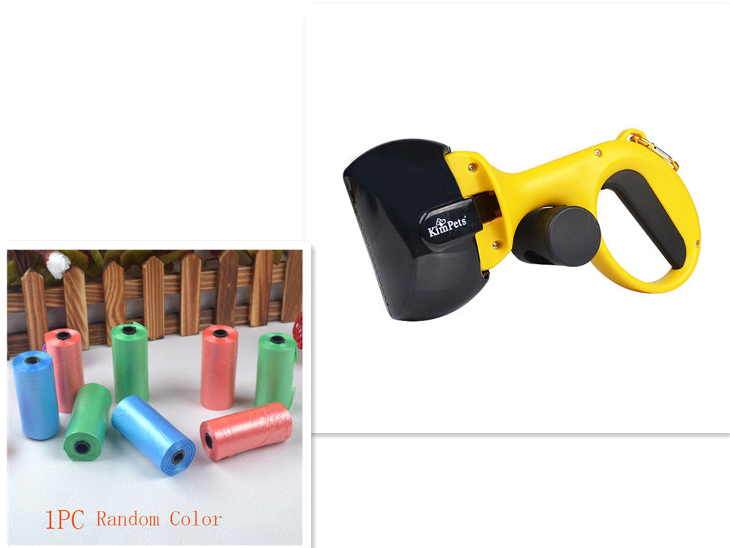 KFX-0937789 Automatic Portable Dog Pooper Scooper with Plastic Bag for Easy Cleanup