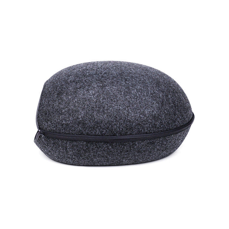 KFX-0938045 Light Grey Breathable Felt Pet Nest - Cozy Retreat for Your Feline or Canine Companion, 47x38x25cm