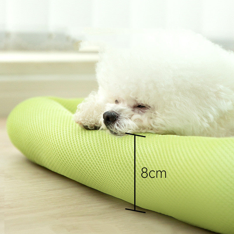 KFX-0939837 Pet Dog Cooler Mat in Fashionable Avocado Green, Blue Snowman, Sweet Orange, Green Fruit, Pink Watermelon, Grey Pineapple - Multiple Sizes Available