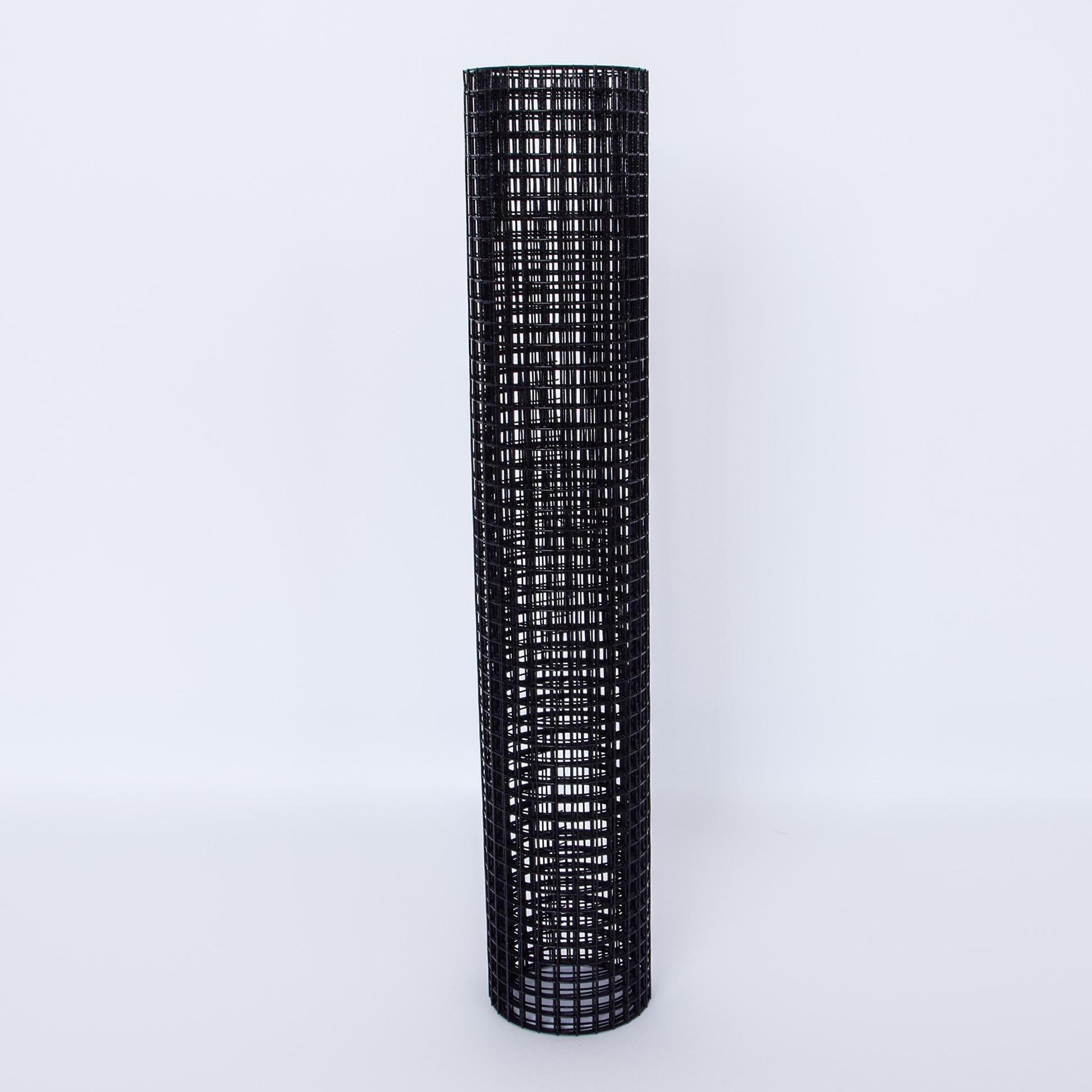 KFX-0941373 24 Inch x 50 Ft Black Vinyl Coated Hardware Cloth - 21 Gauge Metal Fencing for Poultry, Garden & Home Use
