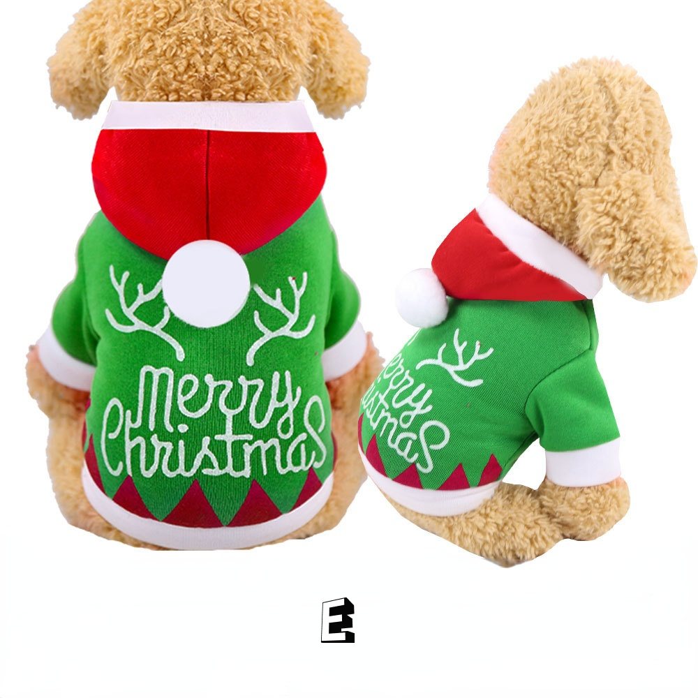 KFX-0944189 Santa Outfit for Pets - Comfortable Cotton Clothes for Christmas Celebrations