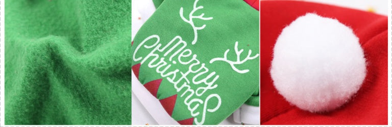 KFX-0944189 Santa Outfit for Pets - Comfortable Cotton Clothes for Christmas Celebrations