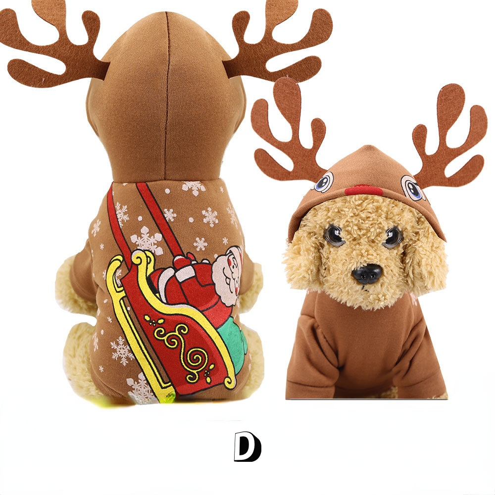 KFX-0944189 Santa Outfit for Pets - Comfortable Cotton Clothes for Christmas Celebrations