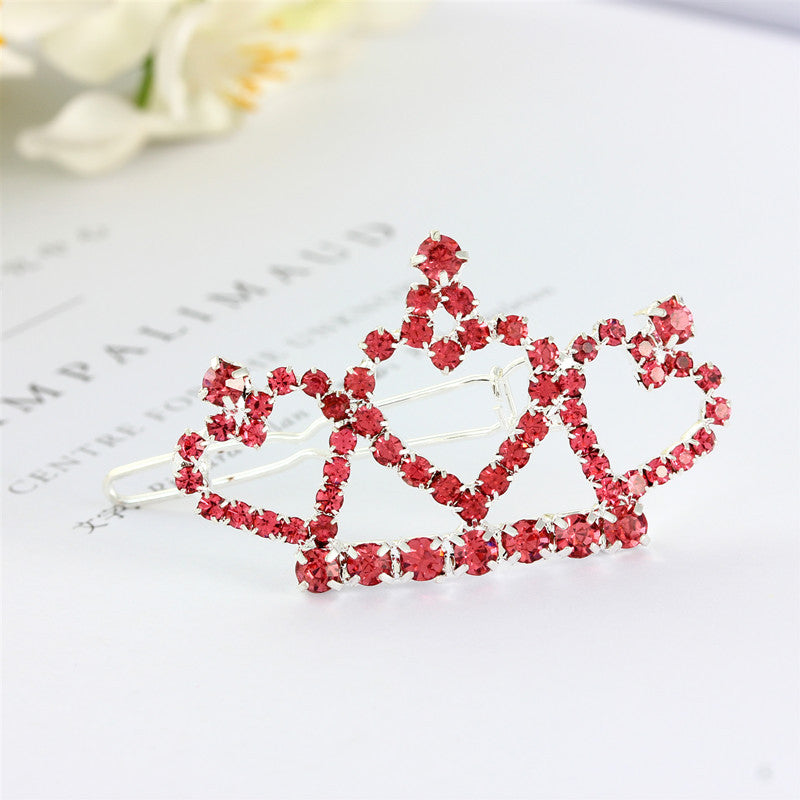 KFX-0944573 Rhinestone Crown Headdress for Pets - Available in White, Pink, and Blue