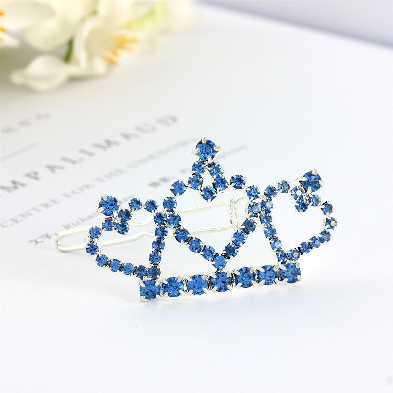 KFX-0944573 Rhinestone Crown Headdress for Pets - Available in White, Pink, and Blue