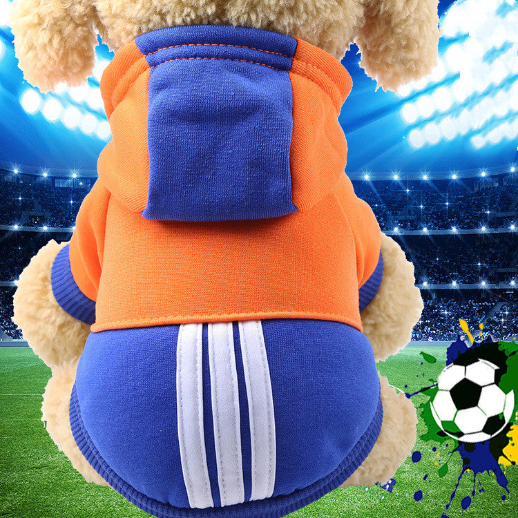 KFX-0944829 Cartoon Hooded Sweater for Dogs and Cats - Cozy Cotton Pet Clothing for Autumn and Winter