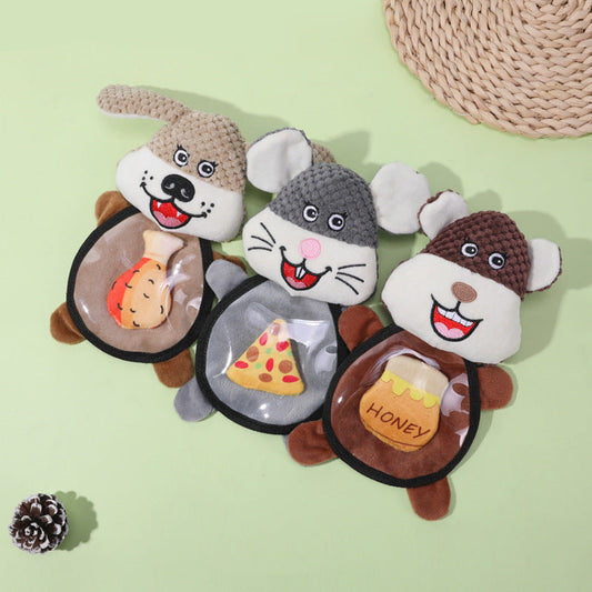 KFX-0947133 Interactive Plush Talking Mouse Toy for Dogs - Ideal for Teddy and Golden Retrievers