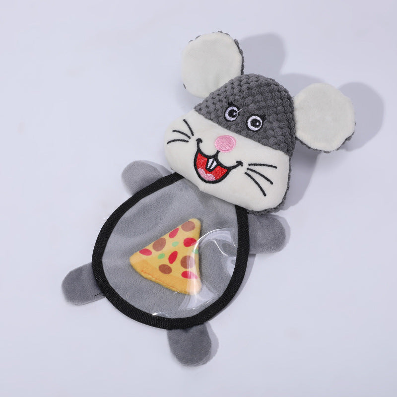 KFX-0947133 Interactive Plush Talking Mouse Toy for Dogs - Ideal for Teddy and Golden Retrievers