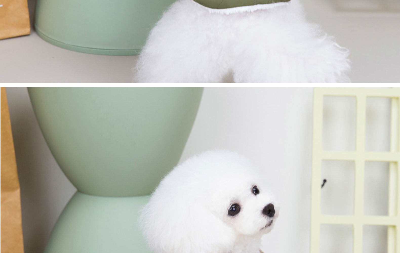 KFX-0949949 Cotton Dog Coat with Fur Collar in Green, Pink, and Purplish Blue - Available in S to XXL