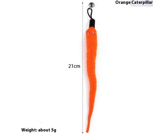 KFX-0950333 Telescopic Cat Wand Toy with Glass Fiber and Plush, Extends to 98cm