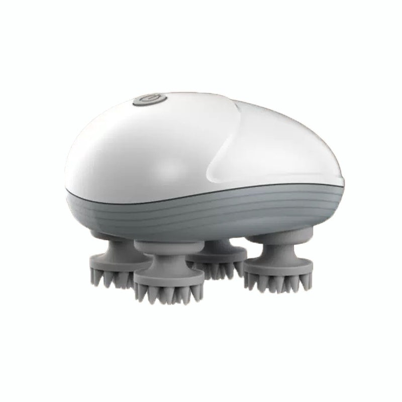 KFX-0952765 Electric Pet Massager for Cats and Dogs - Deep Tissue Soothing Tool with Rechargeable Design and Four Rotating Heads for Joint Relief and Relaxation