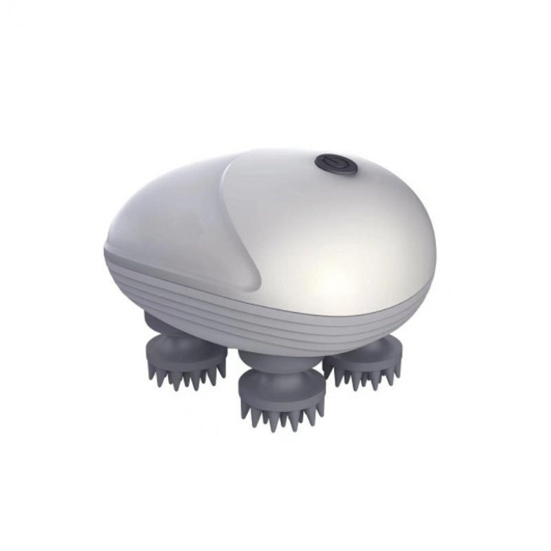 KFX-0952765 Electric Pet Massager for Cats and Dogs - Deep Tissue Soothing Tool with Rechargeable Design and Four Rotating Heads for Joint Relief and Relaxation
