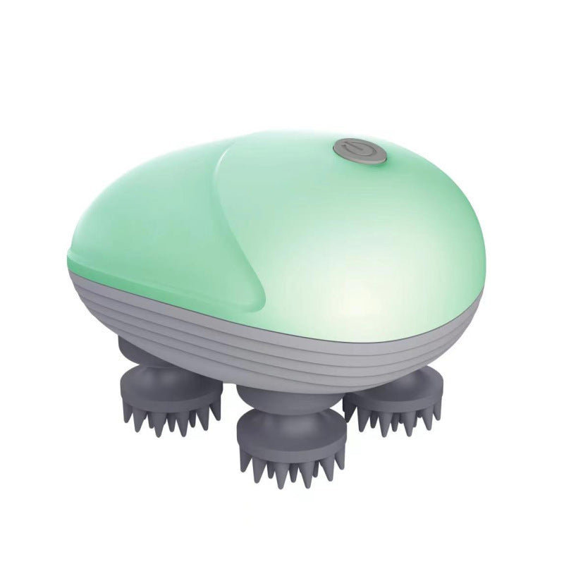 KFX-0952765 Electric Pet Massager for Cats and Dogs - Deep Tissue Soothing Tool with Rechargeable Design and Four Rotating Heads for Joint Relief and Relaxation