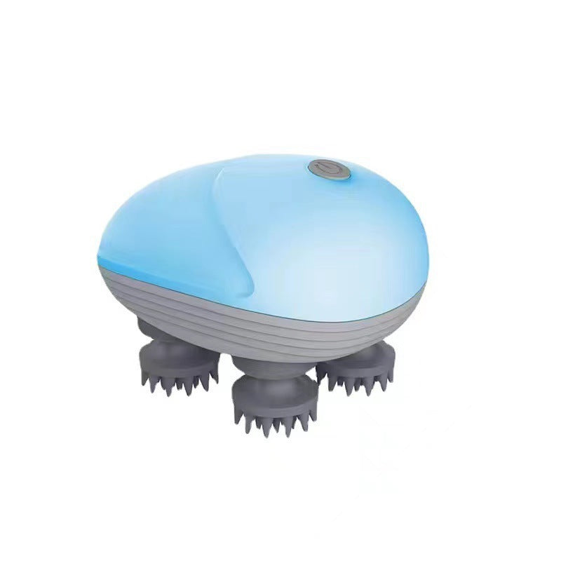 KFX-0952765 Electric Pet Massager for Cats and Dogs - Deep Tissue Soothing Tool with Rechargeable Design and Four Rotating Heads for Joint Relief and Relaxation