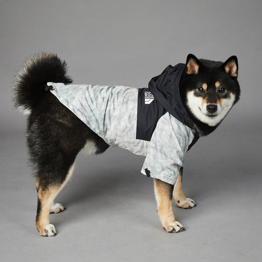 KFX-0952893 Large Dog Shell Jacket in Waste Paper Print - Sizes S to 5XL