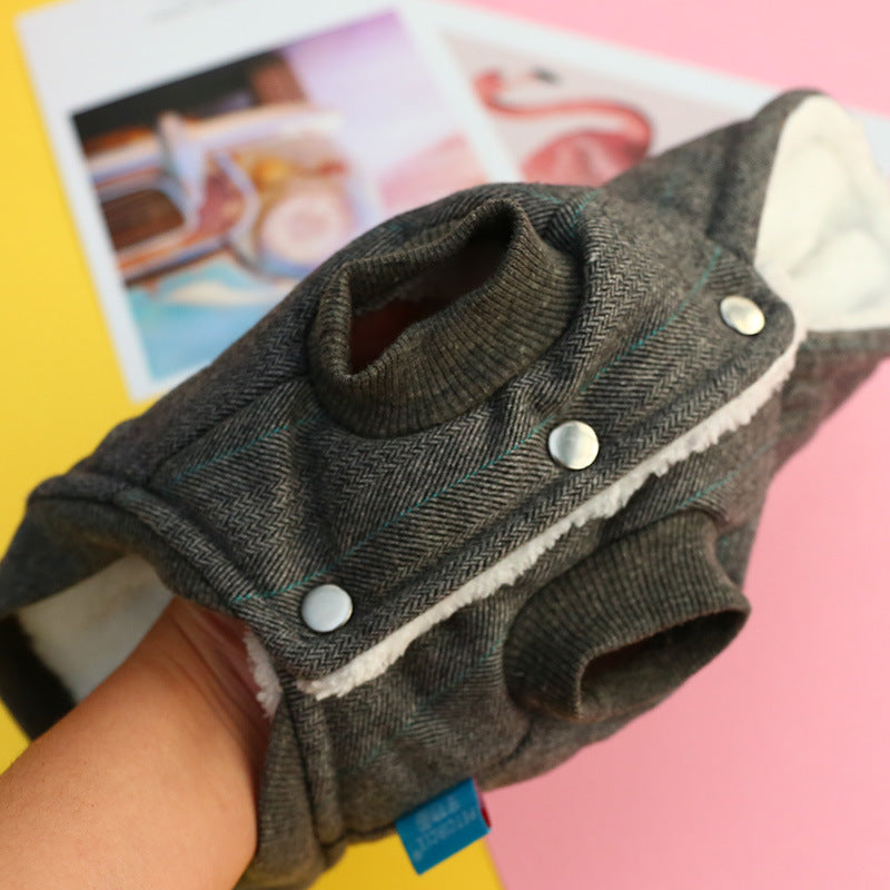 KFX-0955837 Thick Winter Cotton Vest for Puppies - Cozy and Warm Pet Apparel