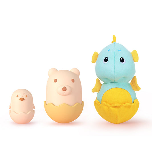 KFX-0956093 Pet Tumbler Toy Set with Sounding Features – Bite Resistant Bear, Penguin, and Seahorse