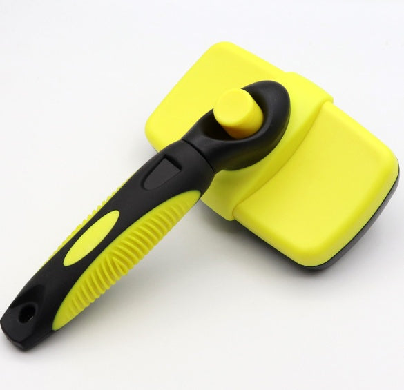 KFX-0956861 Self-Cleaning Telescopic Pet Comb for Dogs and Cats - Stainless Steel Needle Hair Removal Tool