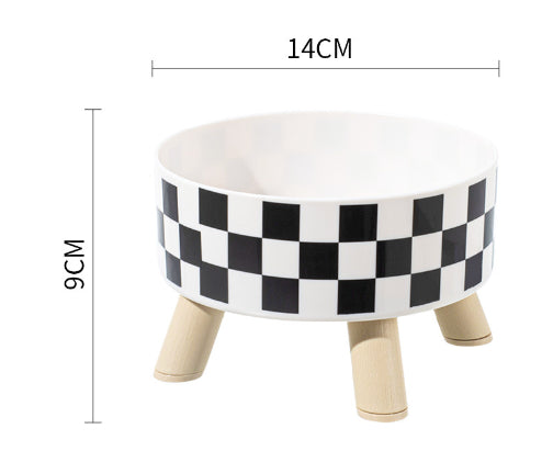 KFX-0957245 Tall Stainless Steel Pet Bowl for Cats and Dogs - Non-Slip Anti-Tumble Design, Large Capacity