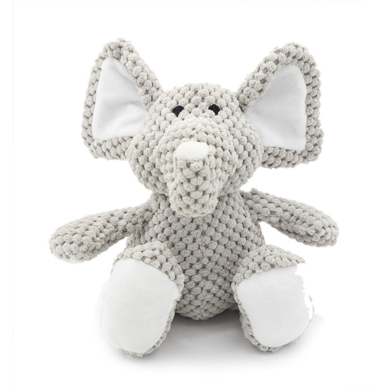 KFX-0958525 Interactive Plush Squeaky Dog Toy for Chewing, Teeth Cleaning, and Anxiety Relief