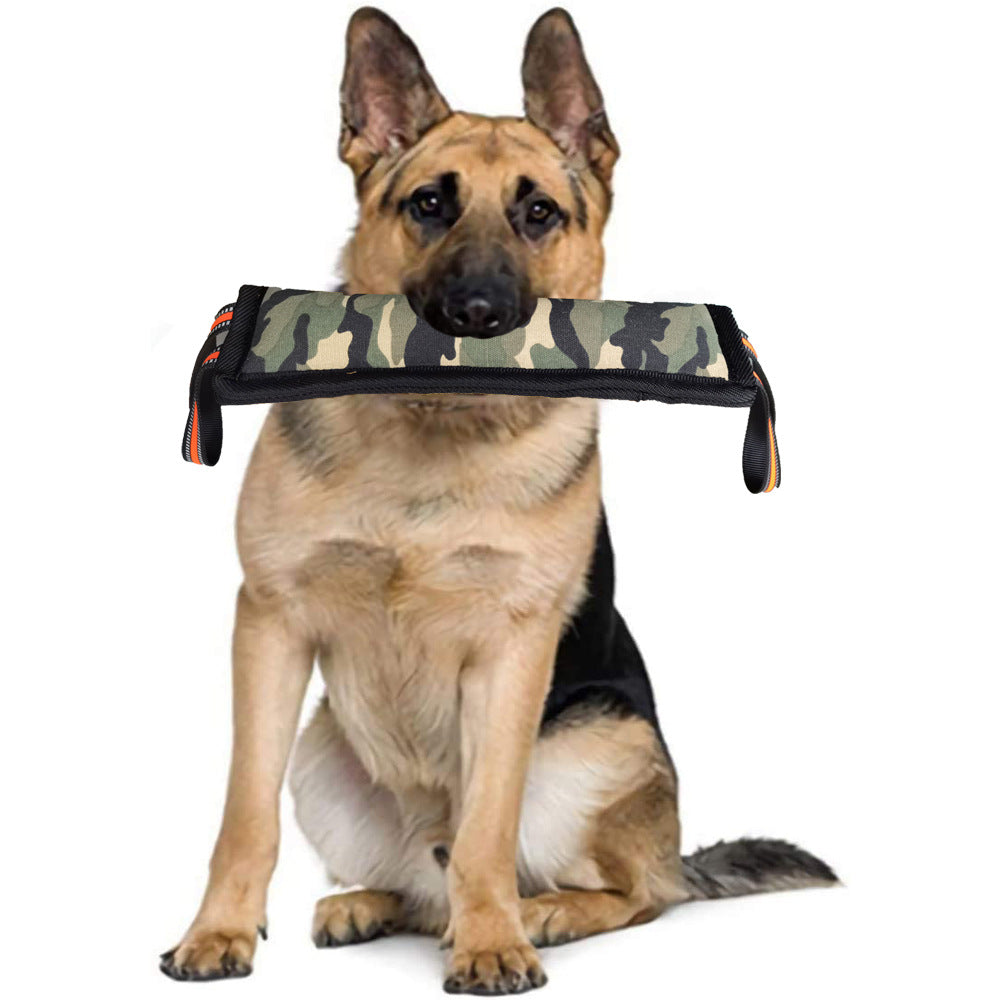 KFX-0959677 Durable Camouflage Cloth Dog Training Stick for Bite Resistance