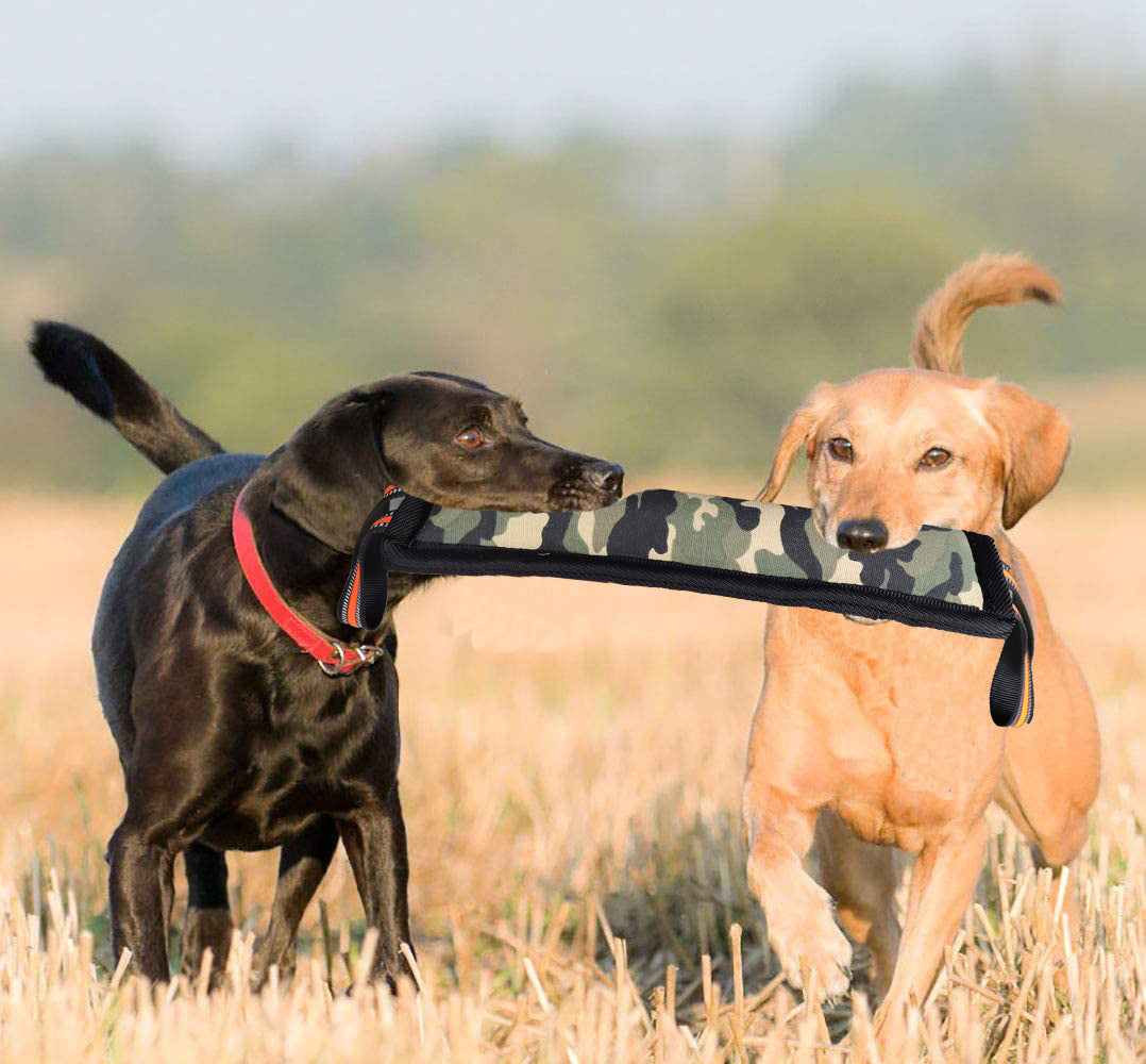 KFX-0959677 Durable Camouflage Cloth Dog Training Stick for Bite Resistance